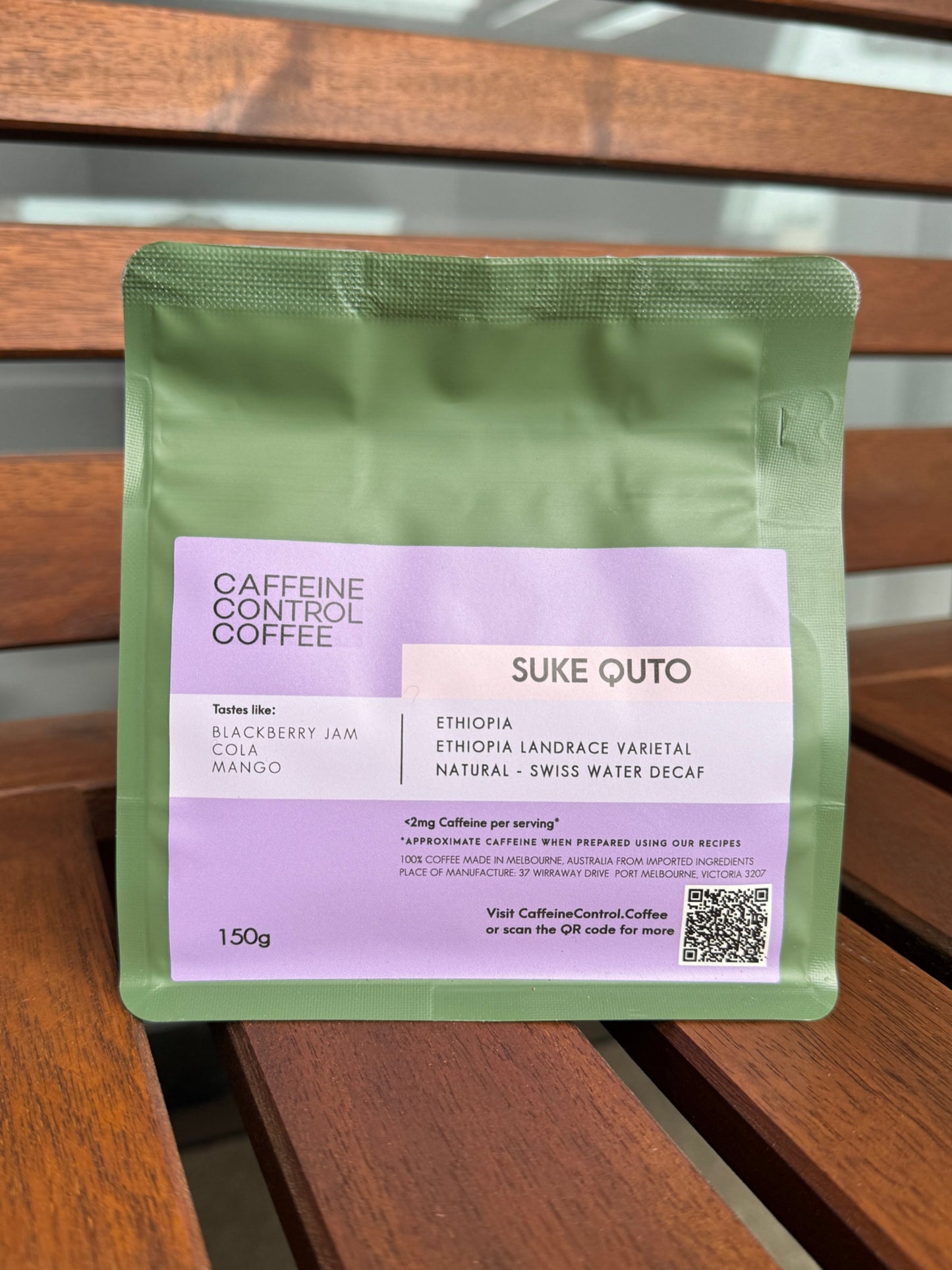 150g bag of Ethiopia Suke Quto