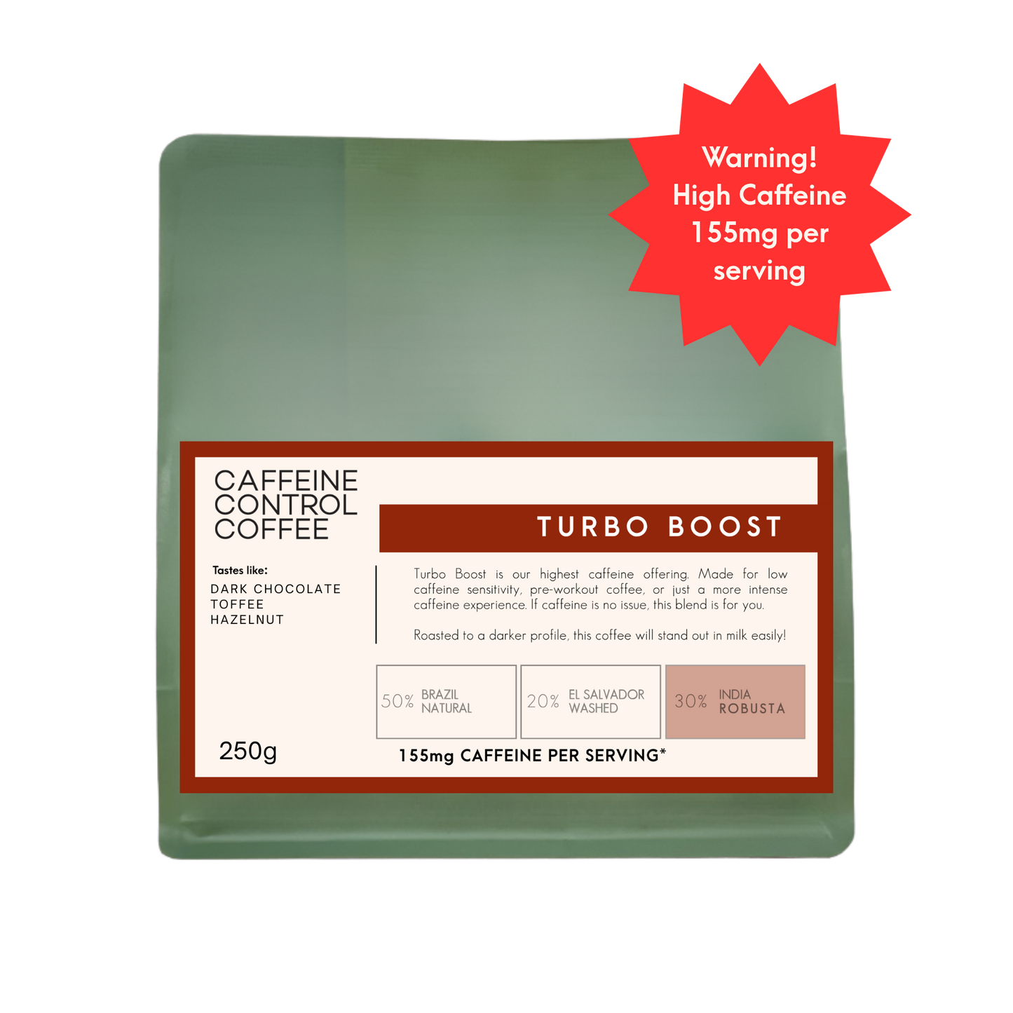 Turbo Boost : Extra Caffeine / Darker Roast
