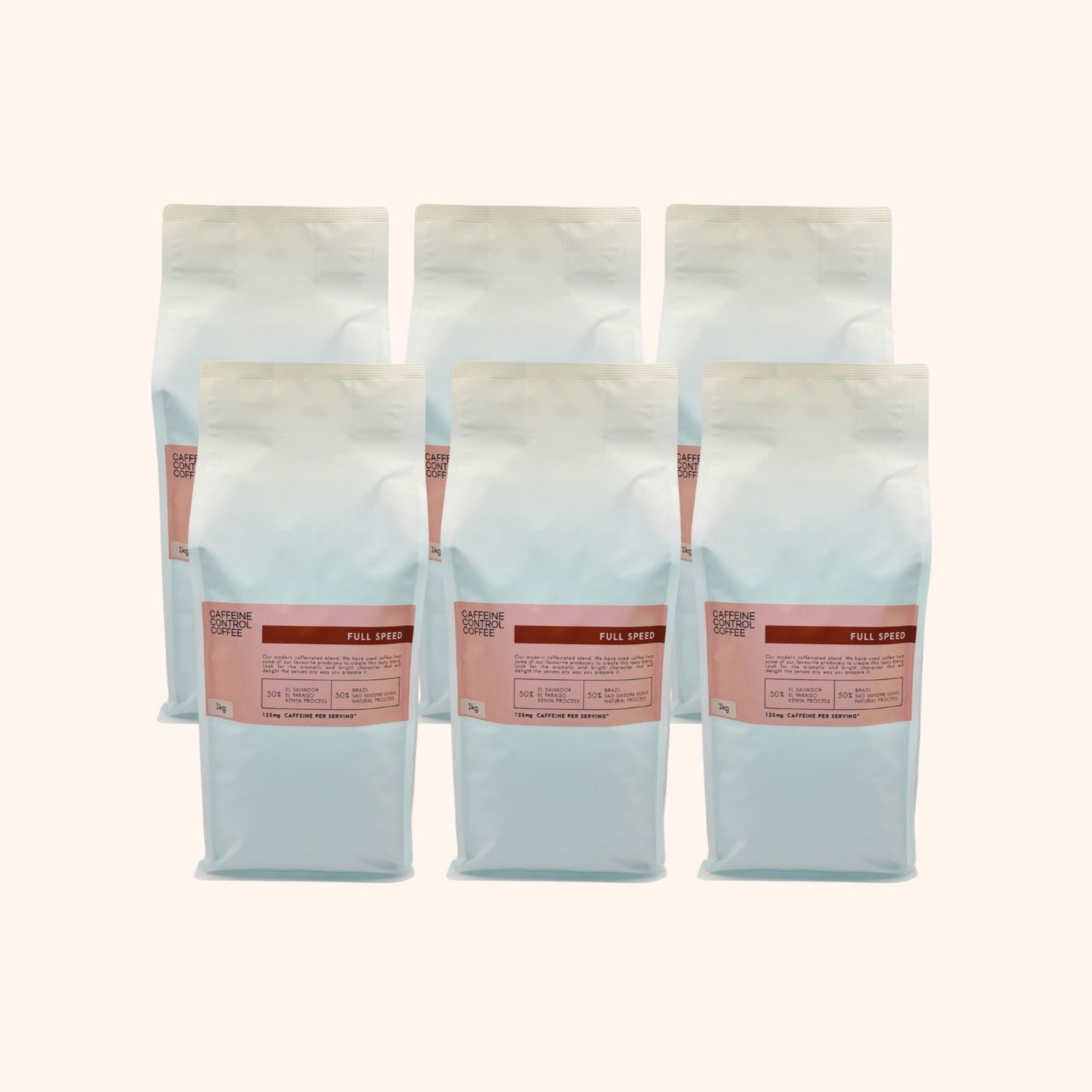 6-1kg bags of Full Speed Blend