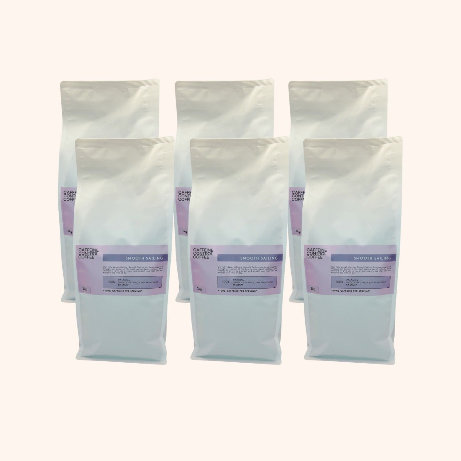 6-1kg bags of Smooth Sailing blend